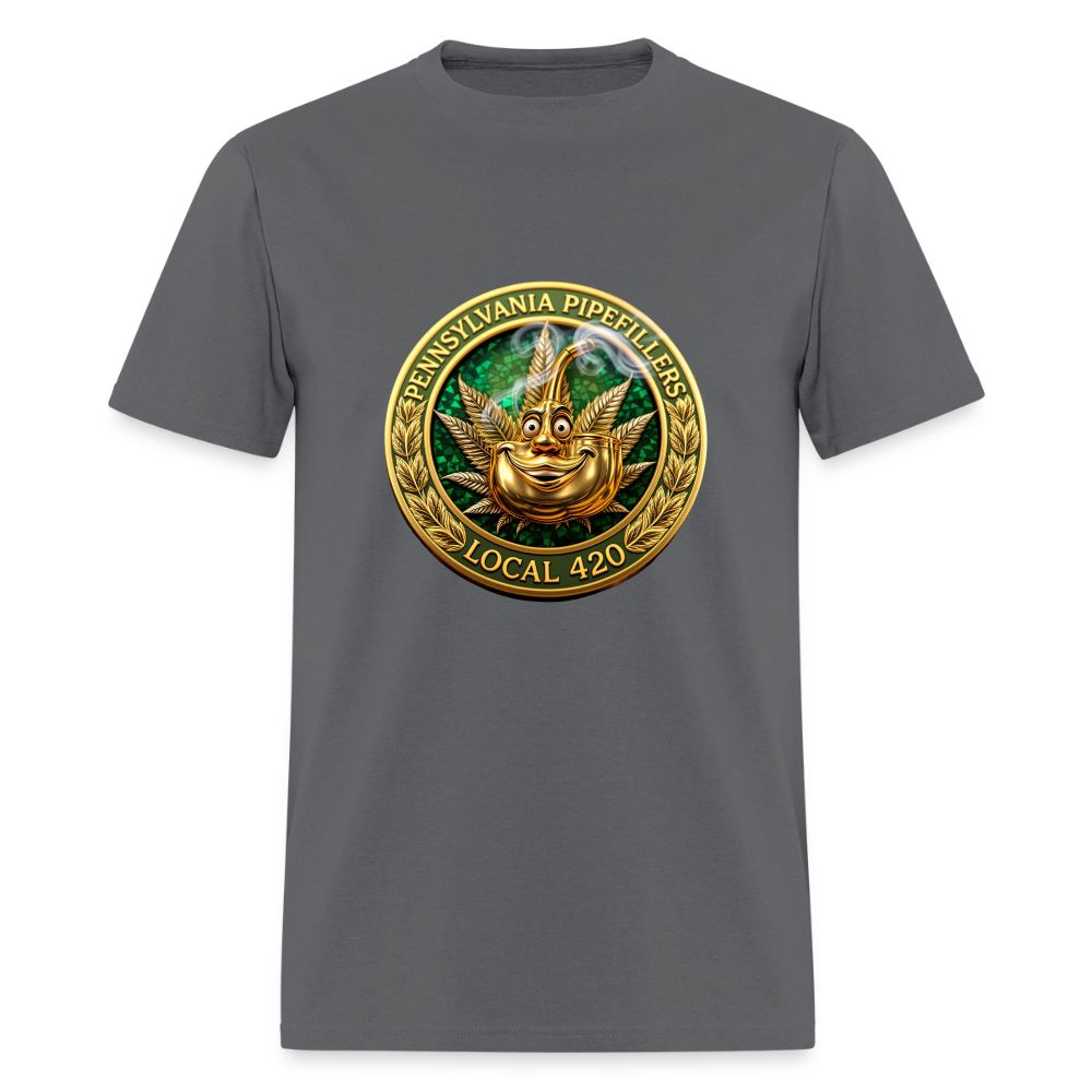 PENNSYLVANIA  PIPEFILLERS LOCAL 420 Men's T-Shirt - charcoal