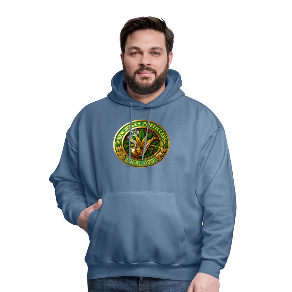 NEW JERSEY PIPEFILLERS LOCAL 420 Men's Hoodie - denim blue