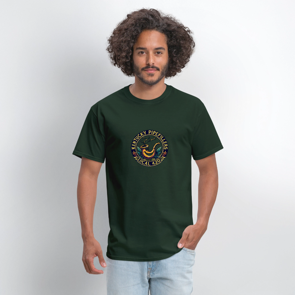 KENTUCKY PIPEFILLERS LOCAL 420 Men's T-Shirt - forest green