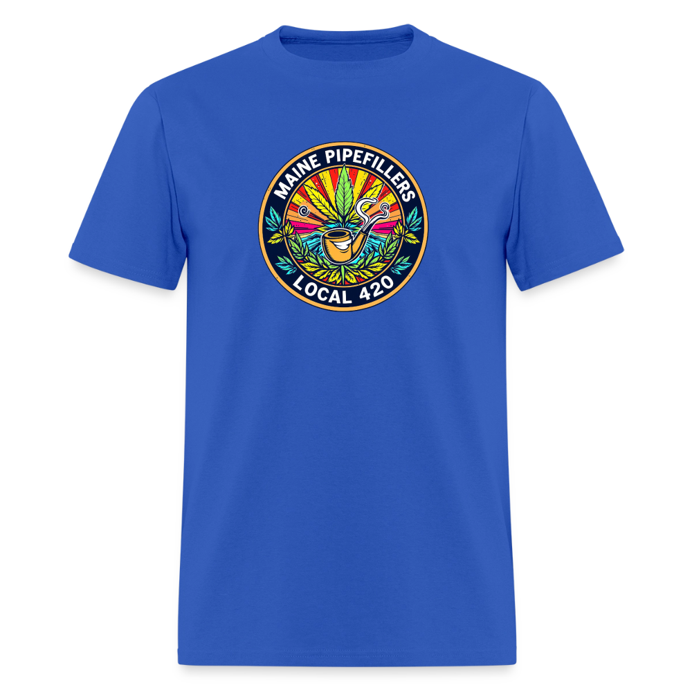 MAINE PIPEFILLERS LOCAL 420 Men's T-Shirt - royal blue