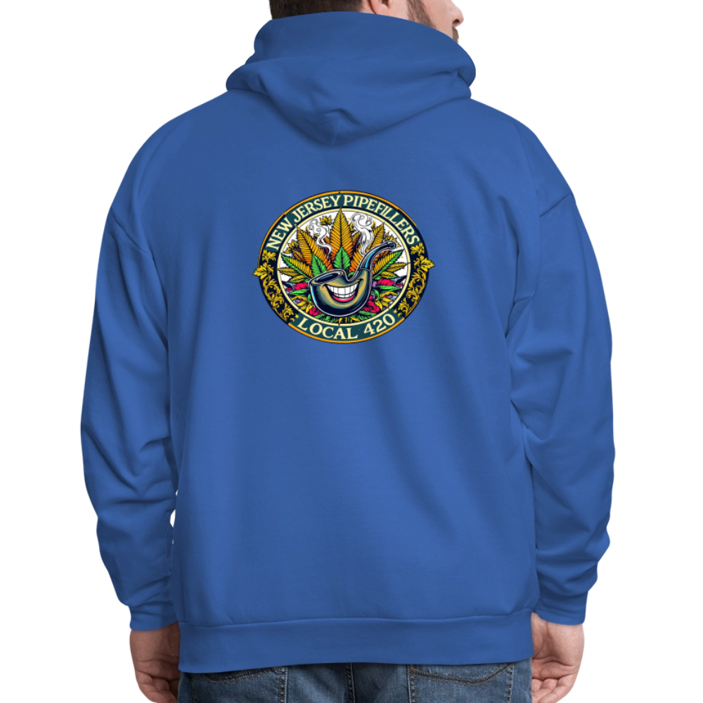 NEW JERSEY PIPEFILLERS LOCAL 420 F/B DESIGN Men's Hoodie - royal blue