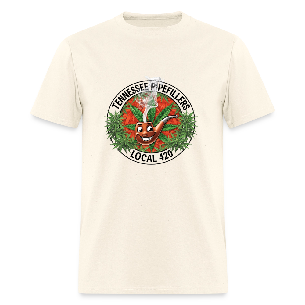 TENNESSEE PIPEFILLERS LOCAL 420 Men's T-Shirt - sweet cream heather
