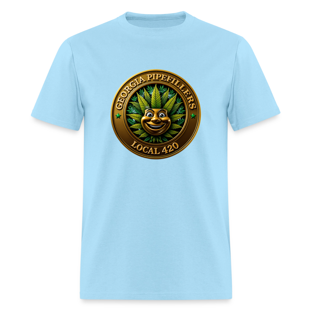 GEORGIA PIPEFILLERS LOCAL 420 Men's T-Shirt - powder blue