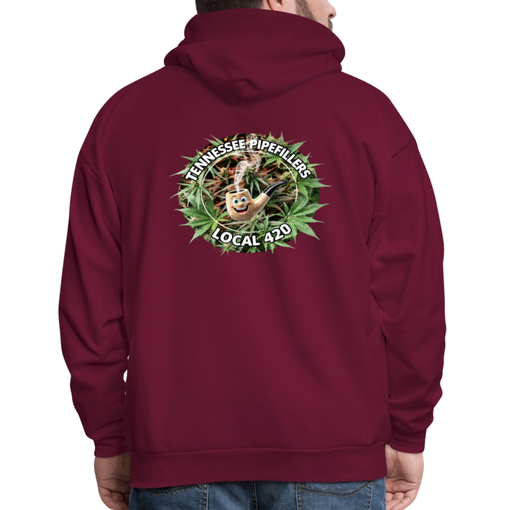 TENNESSEE PIPEFILLERS LOCAL 420 F/B DESIGN Men's  Hoodie - burgundy