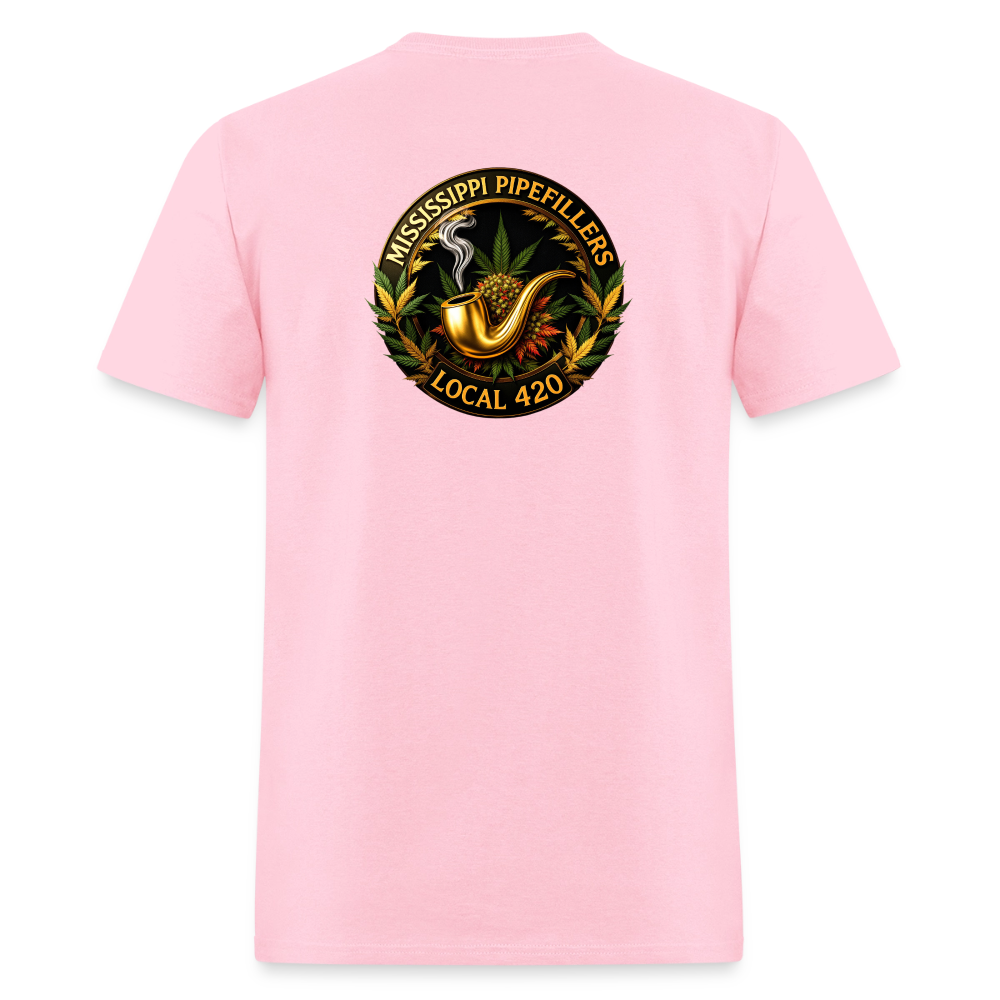 MISSISSIPPI PIPEFILLERS LOCAL 420 Men's T-Shirt - pink