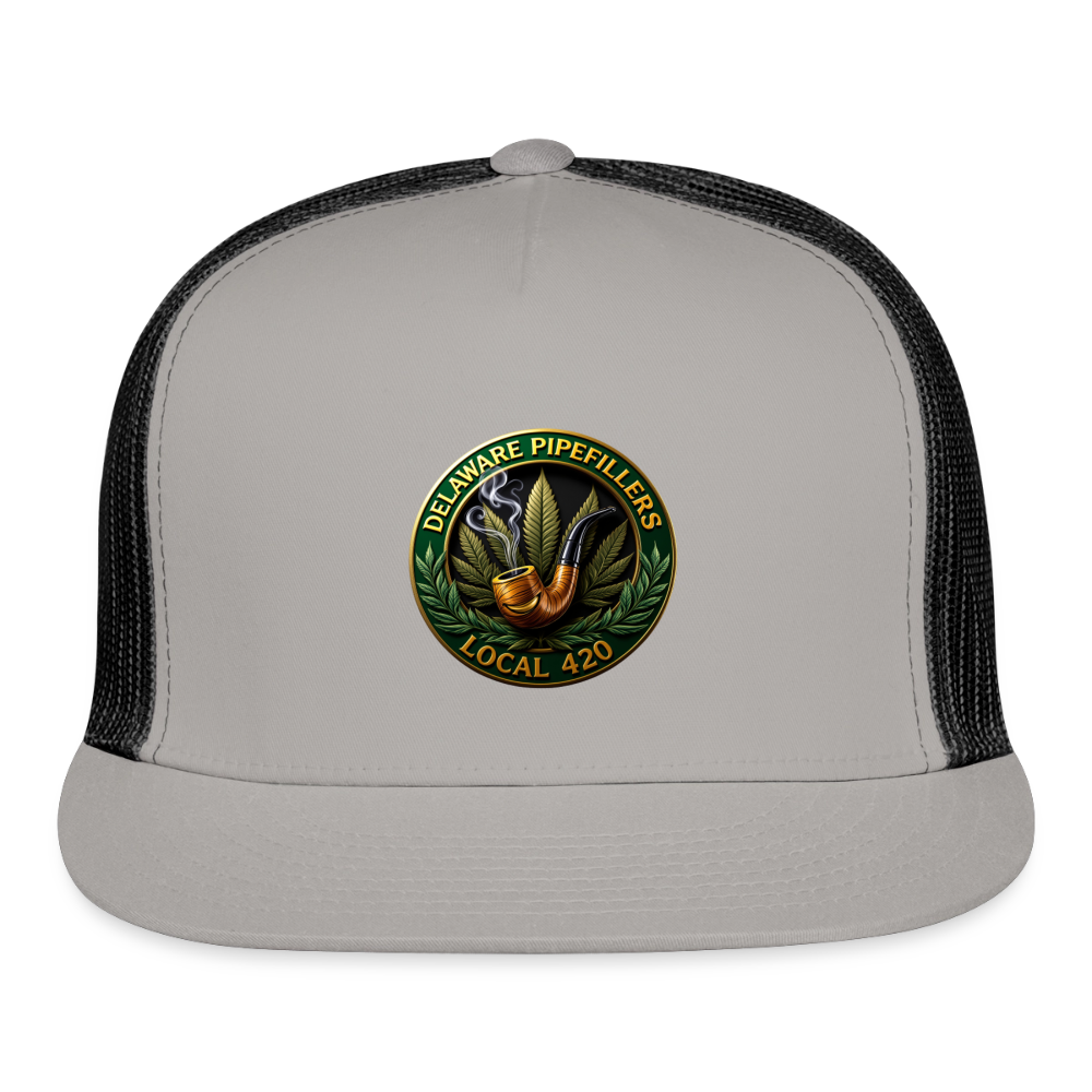 DELAWARE  PIPEFILLERS LOCAL 420 Trucker Hat - gray/black