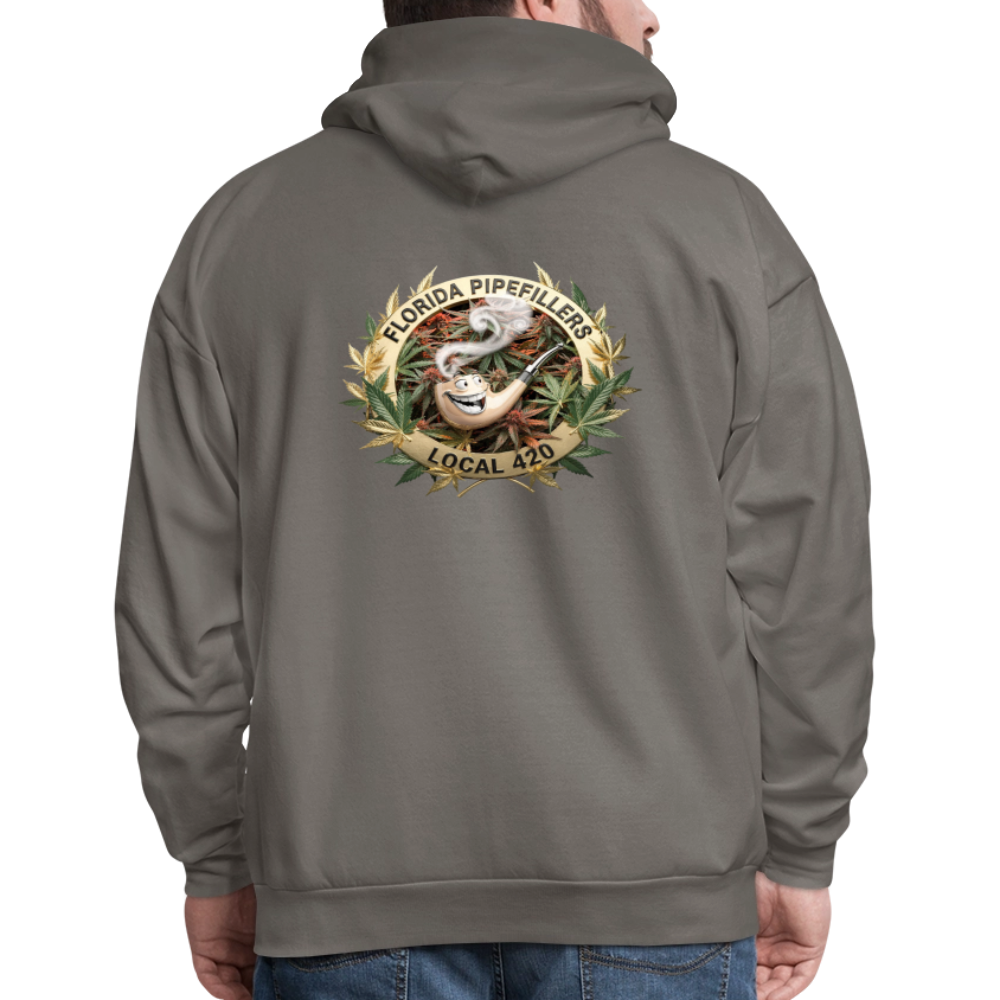 FLORIDA PIPEFILLERS LOCAL 420 F/B DESIGN Men's Hoodie - asphalt gray