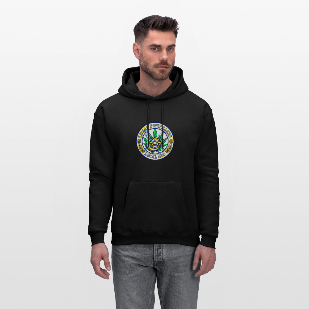 KANSAS PIPEFILLERS LOCAL 420 F/B DESIGNS Men's Hoodie - black