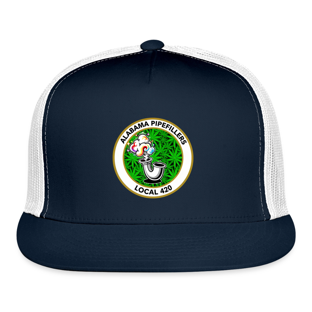 ALABAMA PIPEFILLERS LOCAL 420 Trucker Hat - navy/white