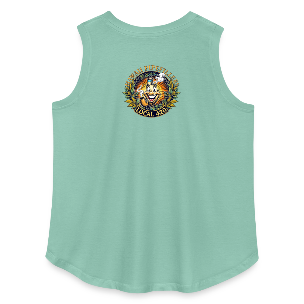 HAWAII PIPEFILLERS LOCAL 420 F/B DESIGN Women's Curvy Relaxed Tank Top - saltwater