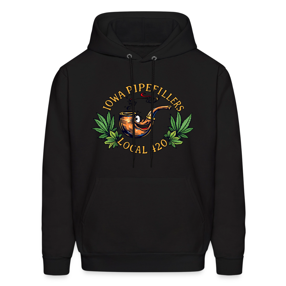 IOWA PIPEFILLERS LOCAL 420 F/B DESIGN Men's Hoodie - black
