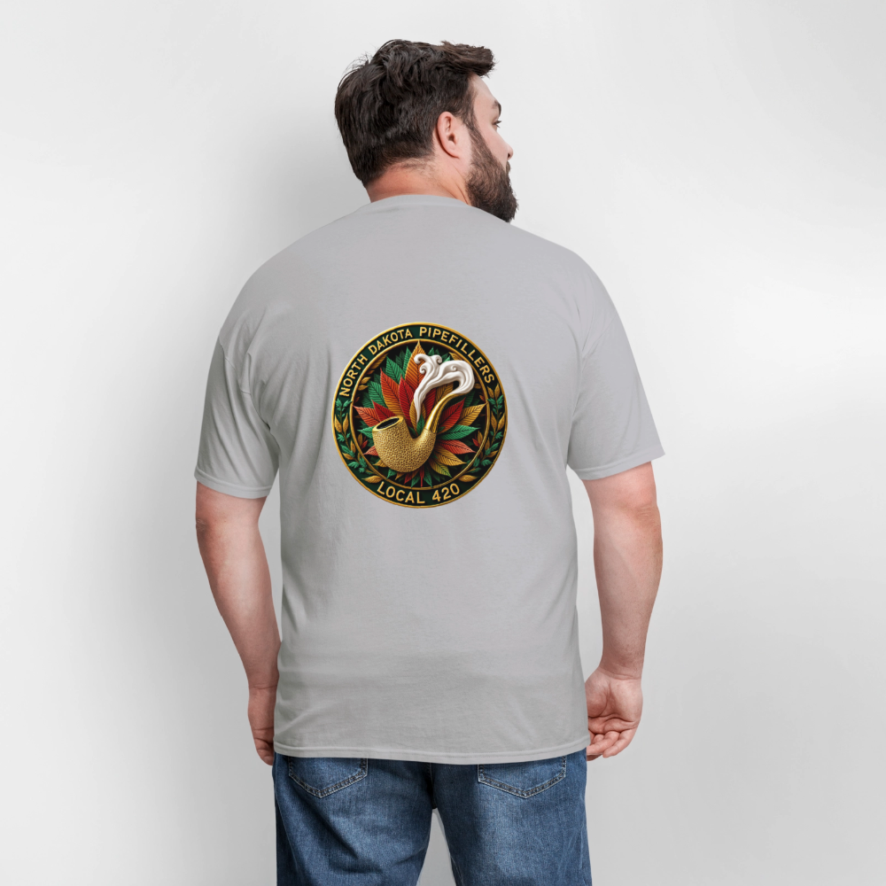 NORTH DAKOTA PIPEFILLERS LOCAL 420 F/B DESIGNS Men's T-Shirt - rock