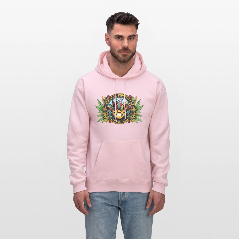MISSOURI PIPEFILLERS LOCAL 420  F/B DESIGNS Men's Hoodie - pale pink