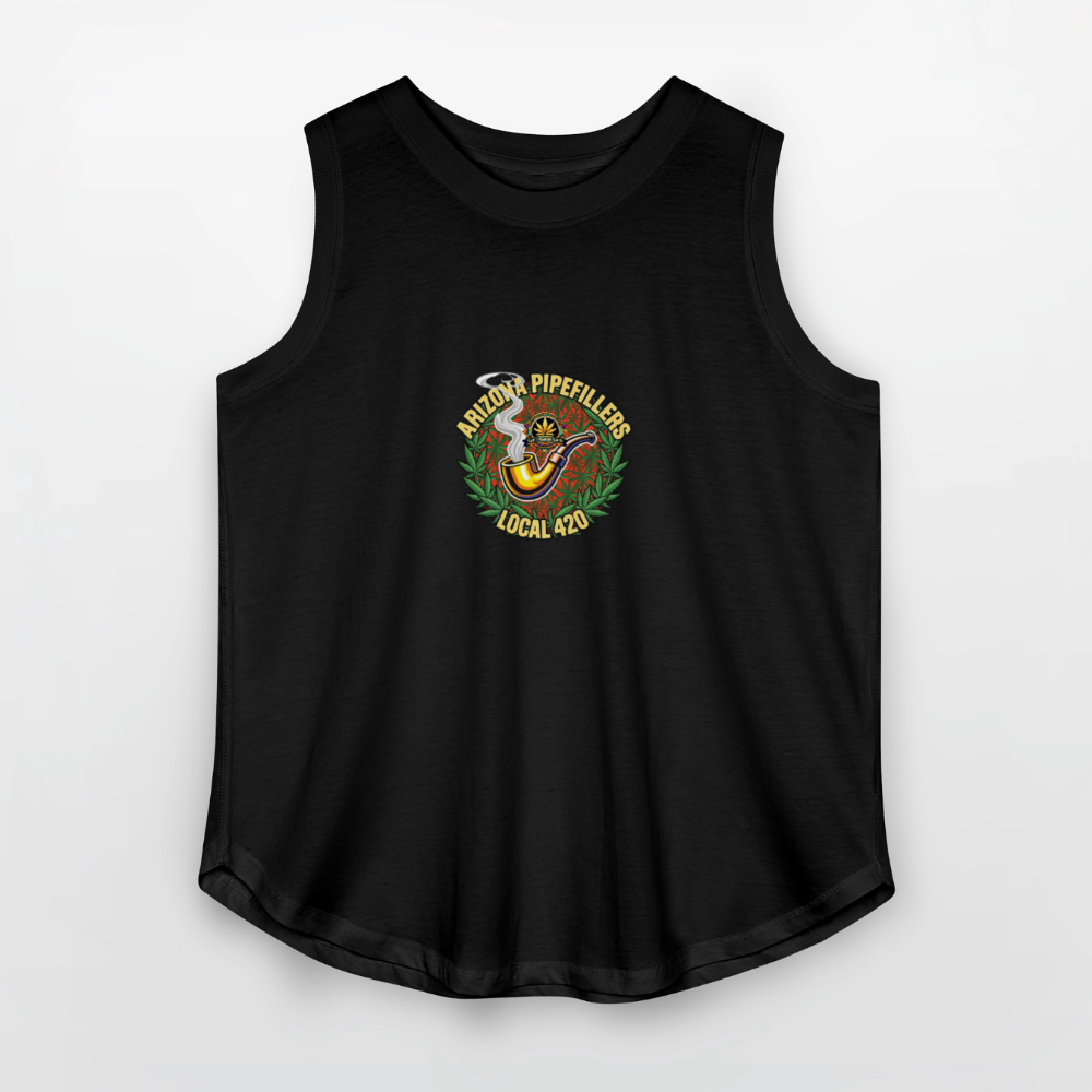 ARIZONA PIPEFILLERS LOCAL 420 Women's Curvy Relaxed Tank Top - black