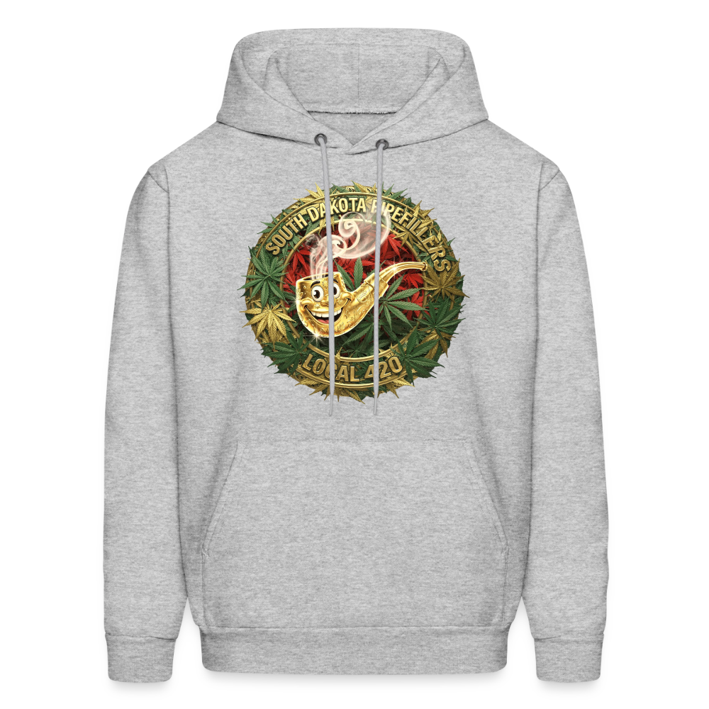 SOUTH DAKOTA PIPEFILLERS LOCAL 420  F/B DESIGN Men's Hoodie - heather gray