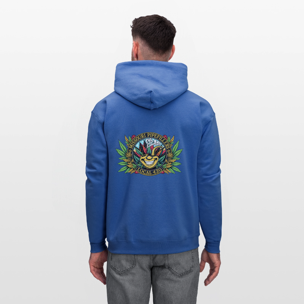 MISSOURI PIPEFILLERS LOCAL 420  F/B DESIGNS Men's Hoodie - royal blue