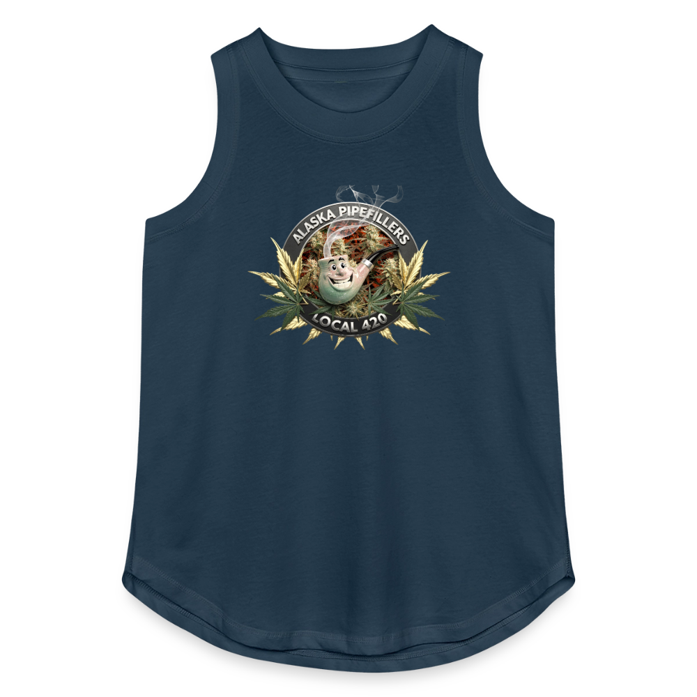 ALASKA PIPEFILLERS LOCAL 420 Women's Relaxed Tank Top - denim
