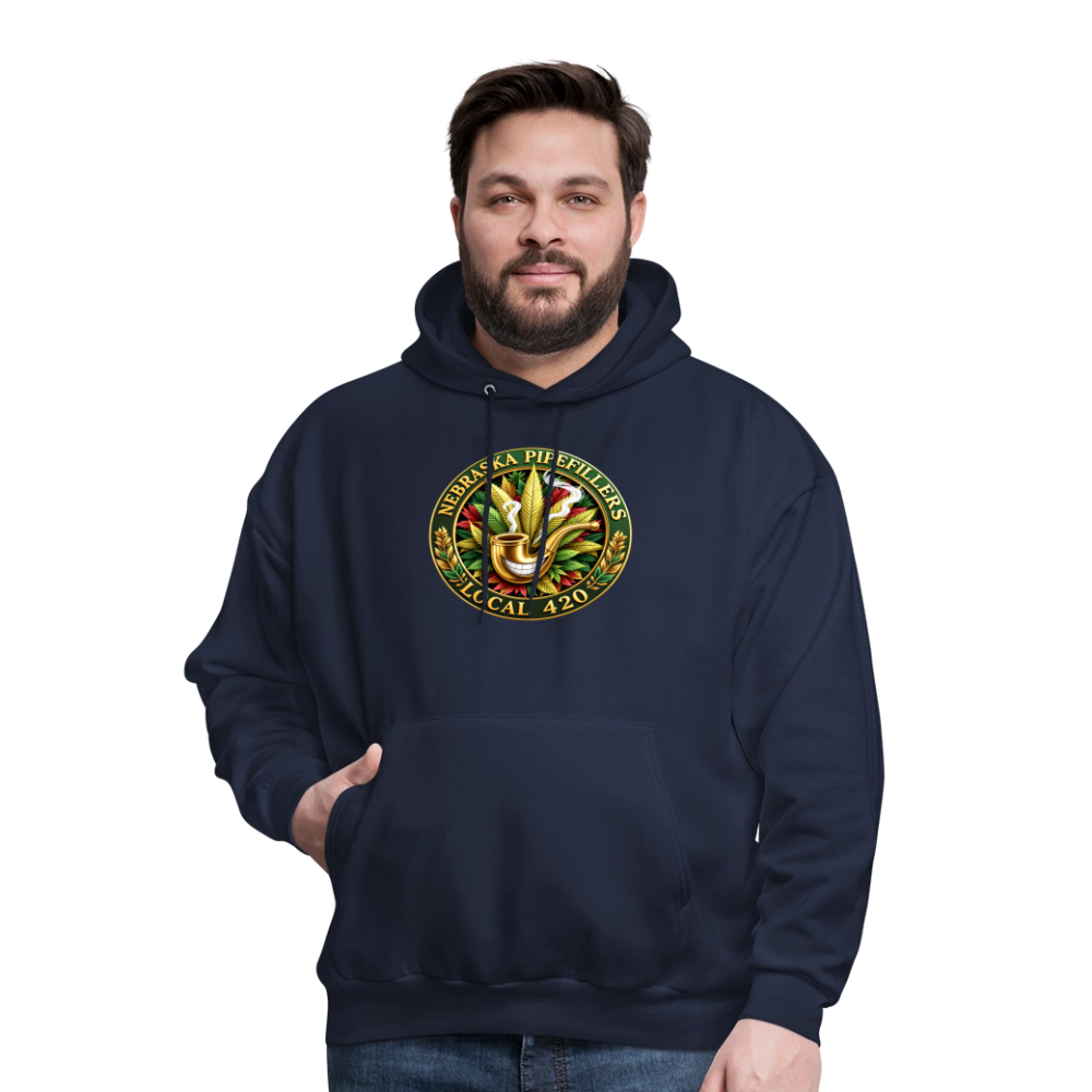 NEBRASKA PIPEFILLERS LOCAL 420 F/B DESIGNS Men's Hoodie - navy