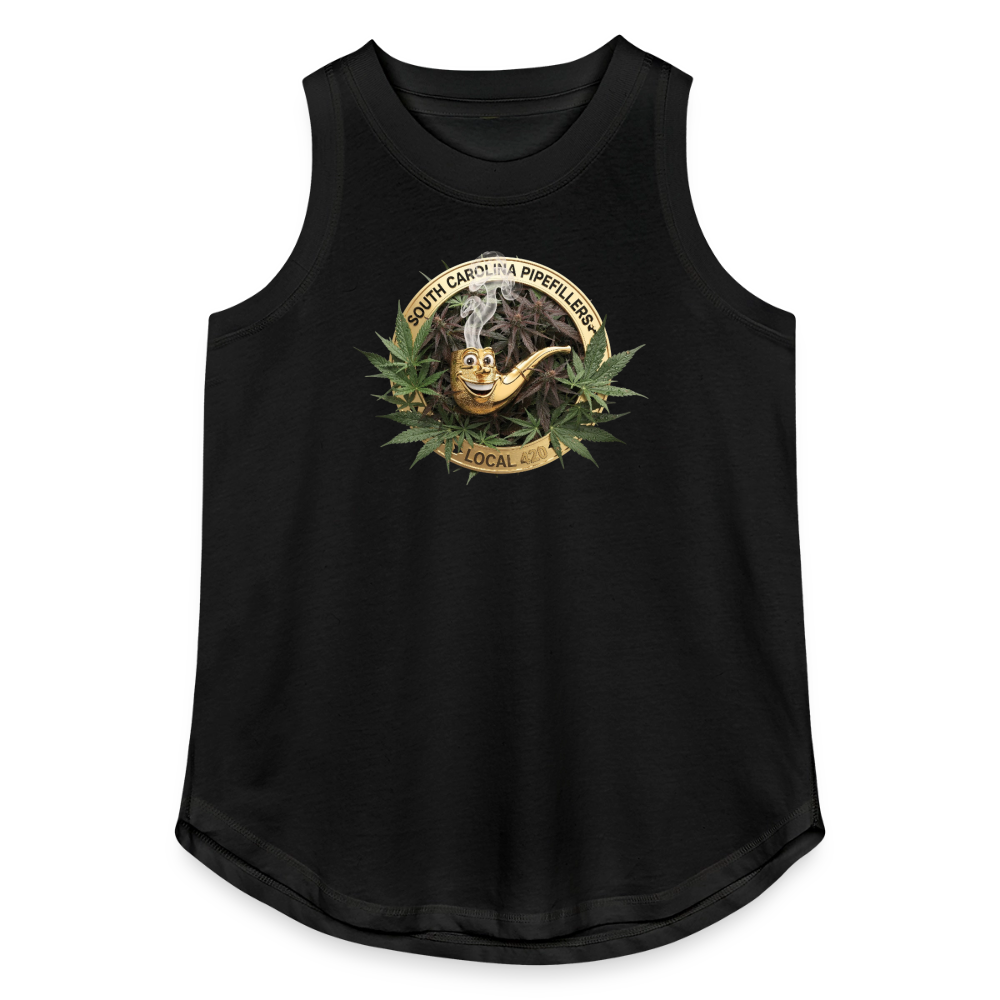 SOUTH CAROLINIA PIPEFILLERS LOCAL 420 Women's Relaxed Tank Top - black