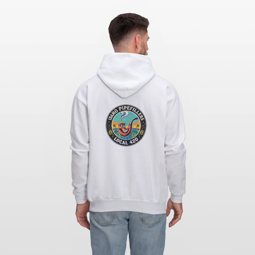 IDAHO PIPEFILLERS LOCAL 420 F/B DESIGN Men's Hoodie - white