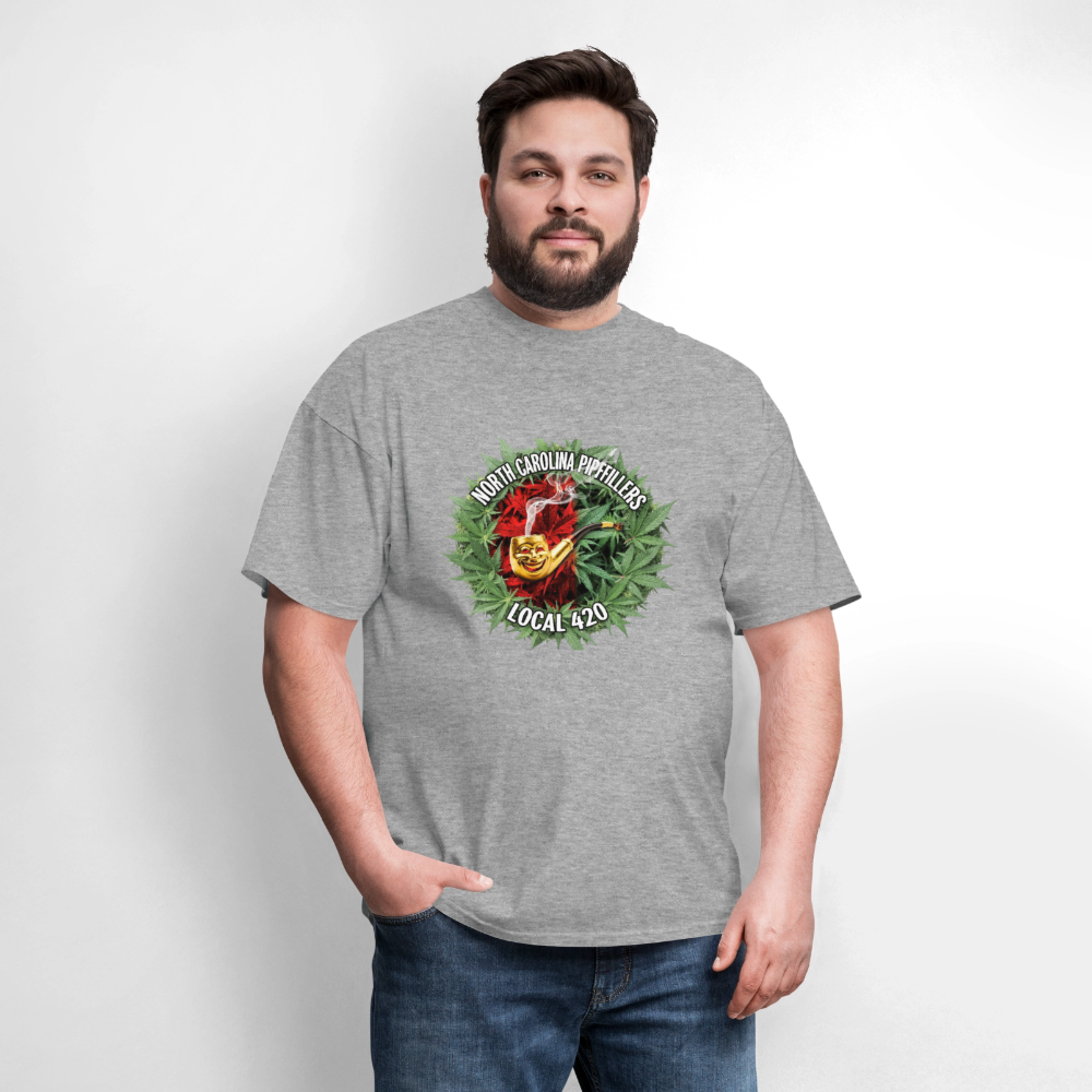 NORTH CAROLINA PIPEFILLERS LOCAL 420 Men's T-Shirt - heather gray