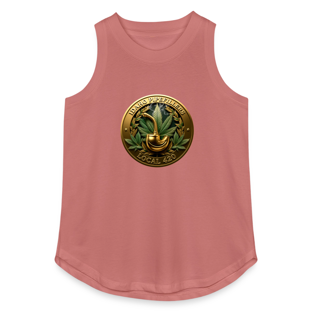 IDAHO PIPEFILLERS LOCAL 420 Women's Relaxed Tank Top - mauve