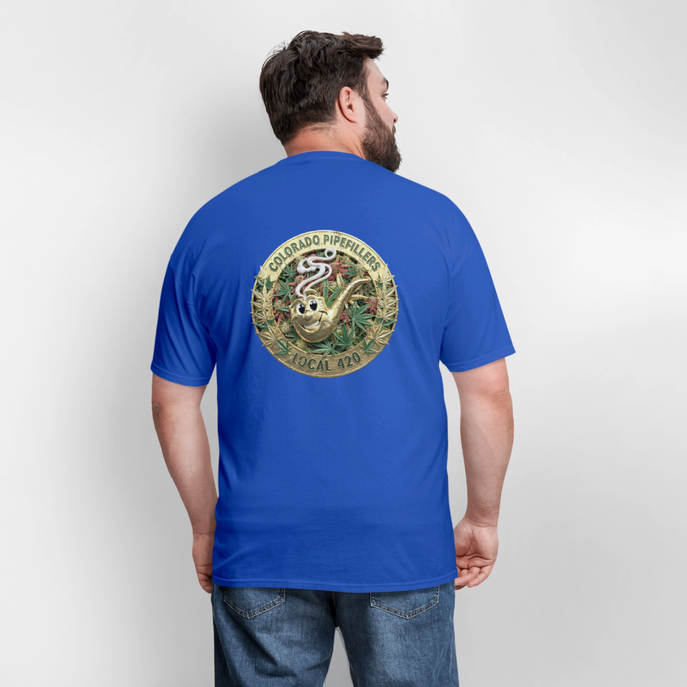 COLORADO PIPEFILLERS LOCAL 420 Men's T-Shirt - royal blue