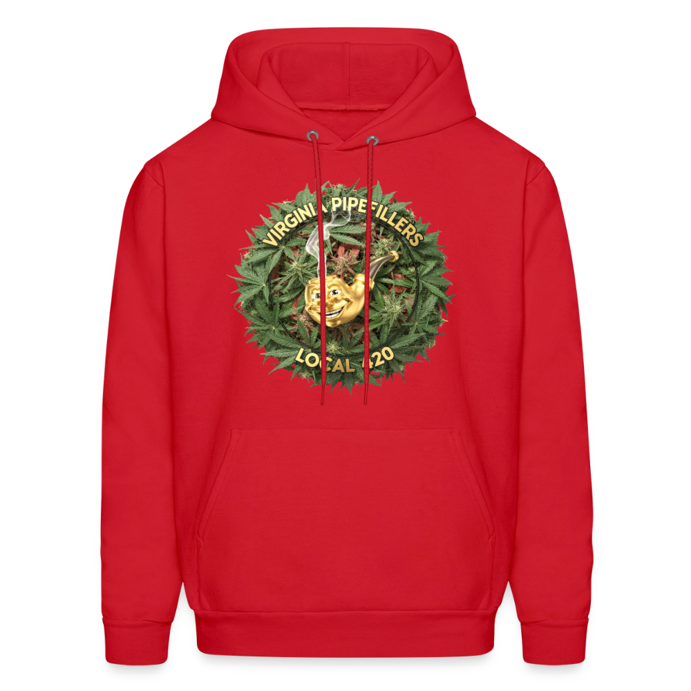 VIRGINIA PIPEFILLERS LOCAL 420 F/B DESIGN Men's  Hoodie - red