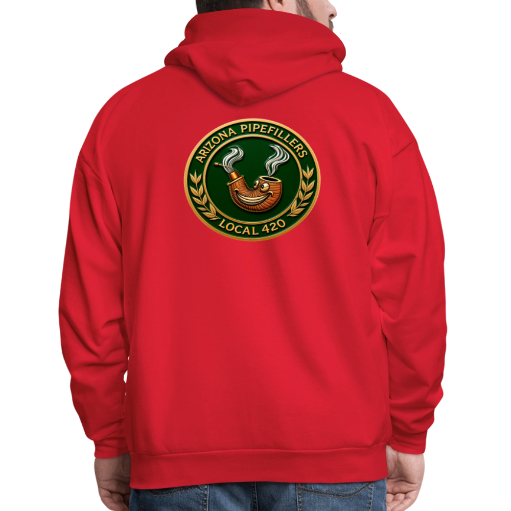 ARIZONIA PIPEFILLERS LOCAL 420 F/B DESIGN Men's Hoodie - red