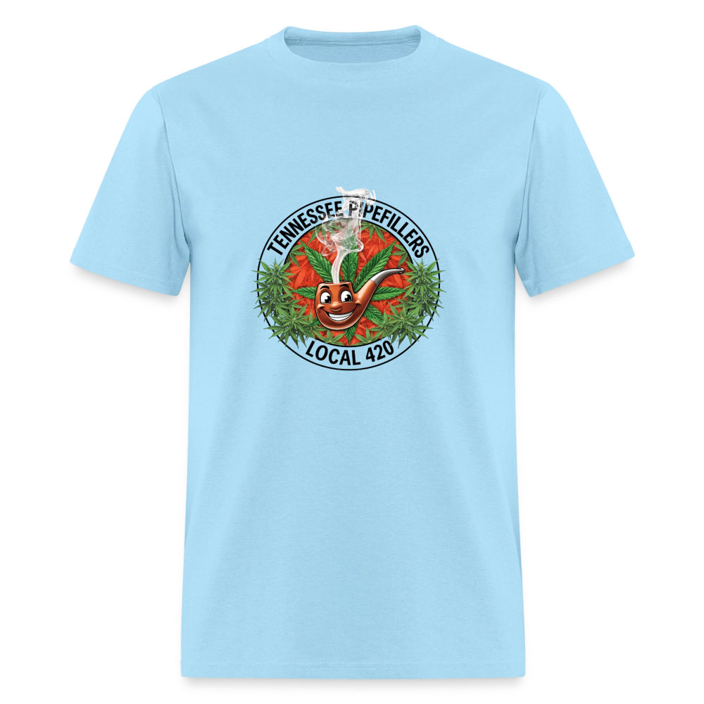 TENNESSEE PIPEFILLERS LOCAL 420 Men's T-Shirt - powder blue
