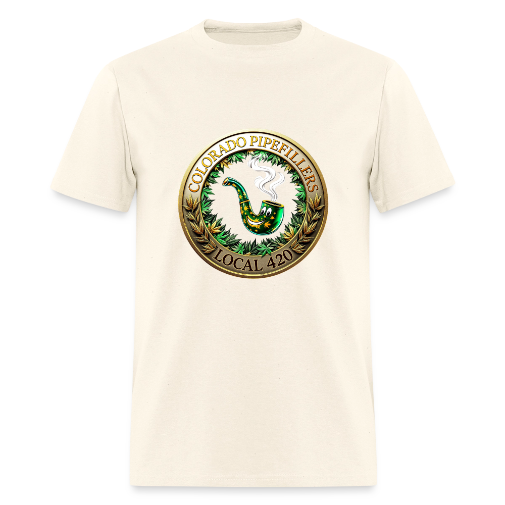 COLORADO PIPEFILLERS LOCAL 420  Men's T-Shirt - sweet cream heather