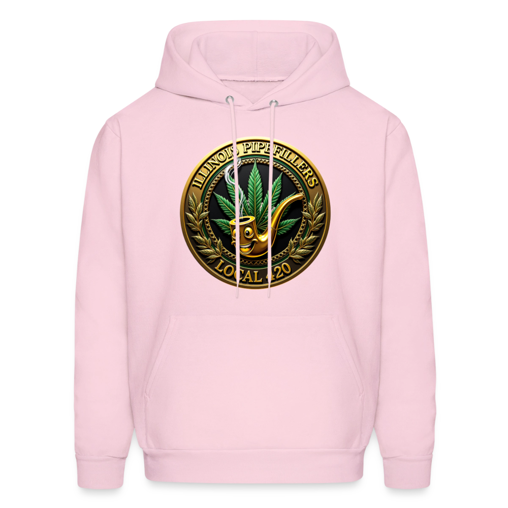 ILLINOIS PIPEFILLERS LOCAL 420 Men's Hoodie - pale pink