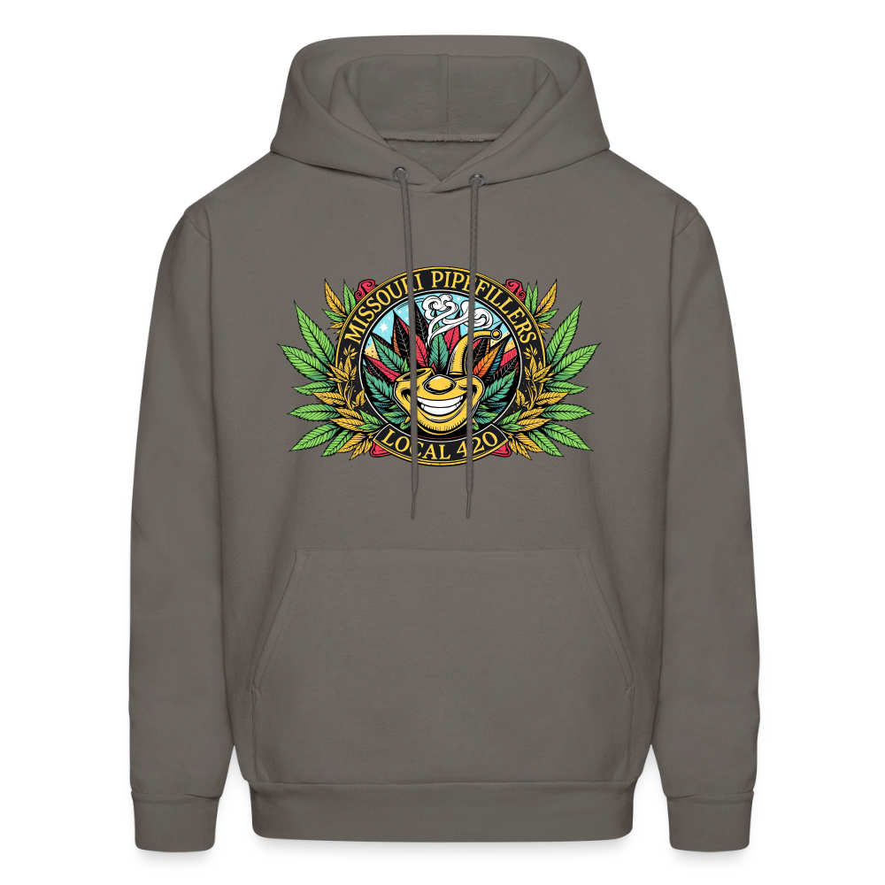 MISSOURI PIPEFILLERS LOCAL 420 Dog Bandana Men's Hoodie - asphalt gray