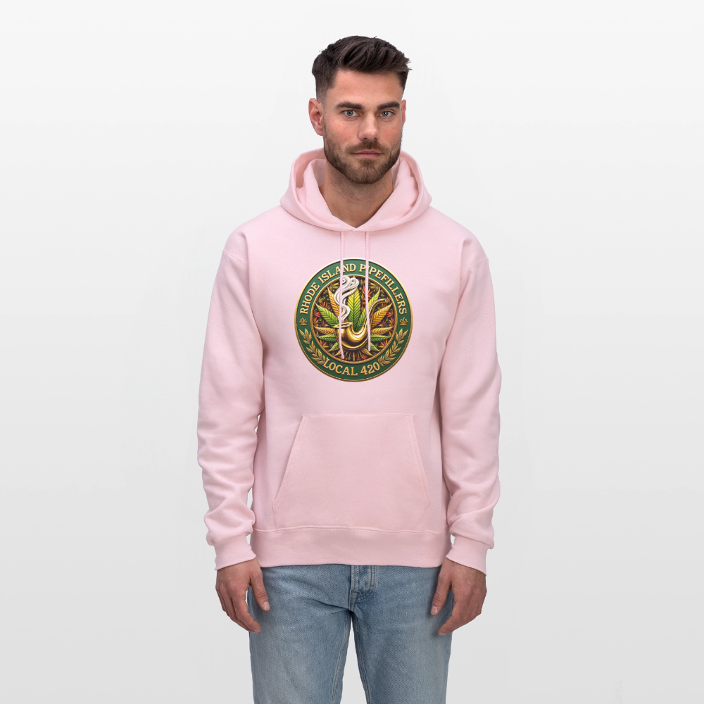 RHODE ISLAND PIPEFILLERS LOCAL 420 F/B DESIGNS Men's Hoodie - pale pink