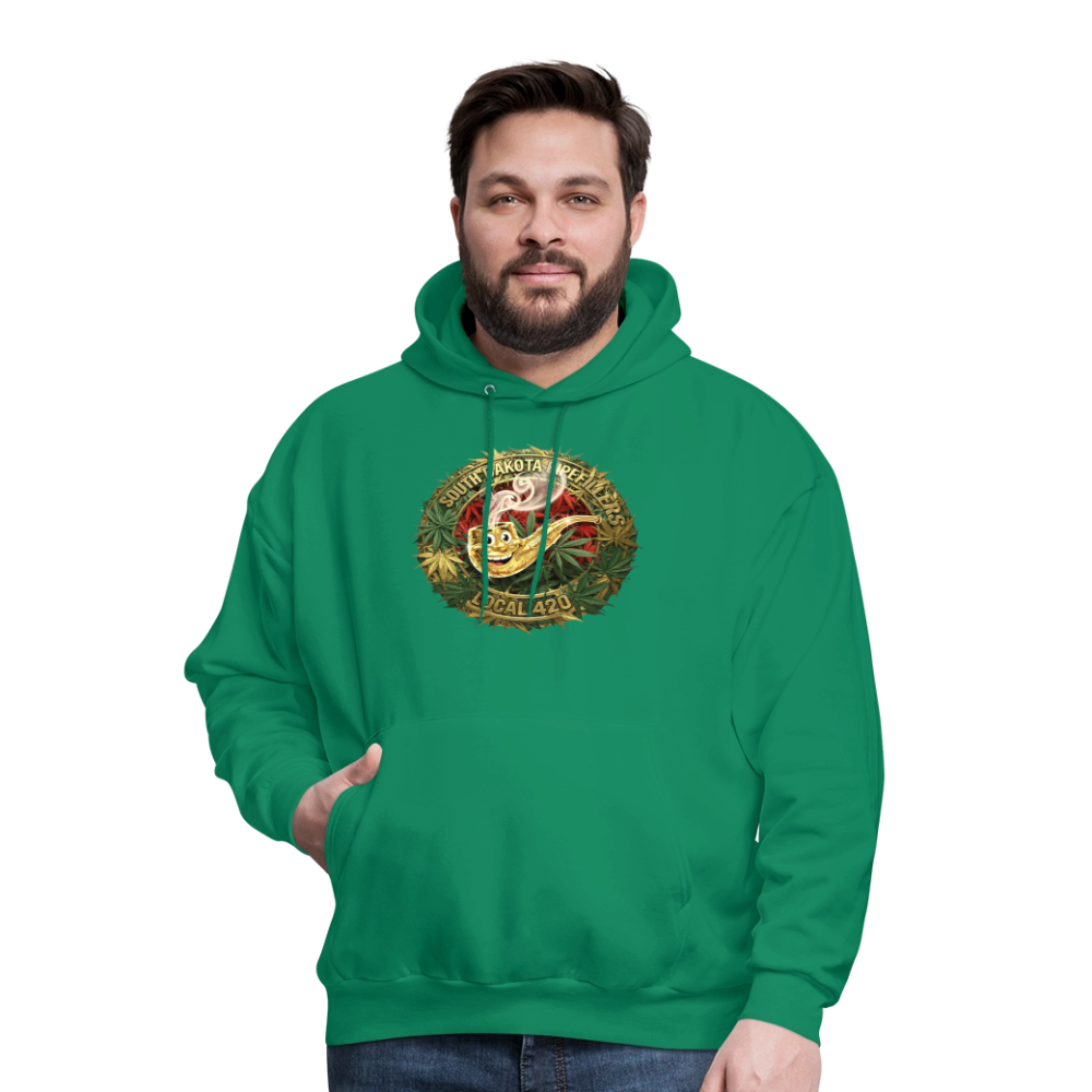 SOUTH DAKOTA PIPEFILLERS LOCAL 420 Men's  Hoodie - kelly green