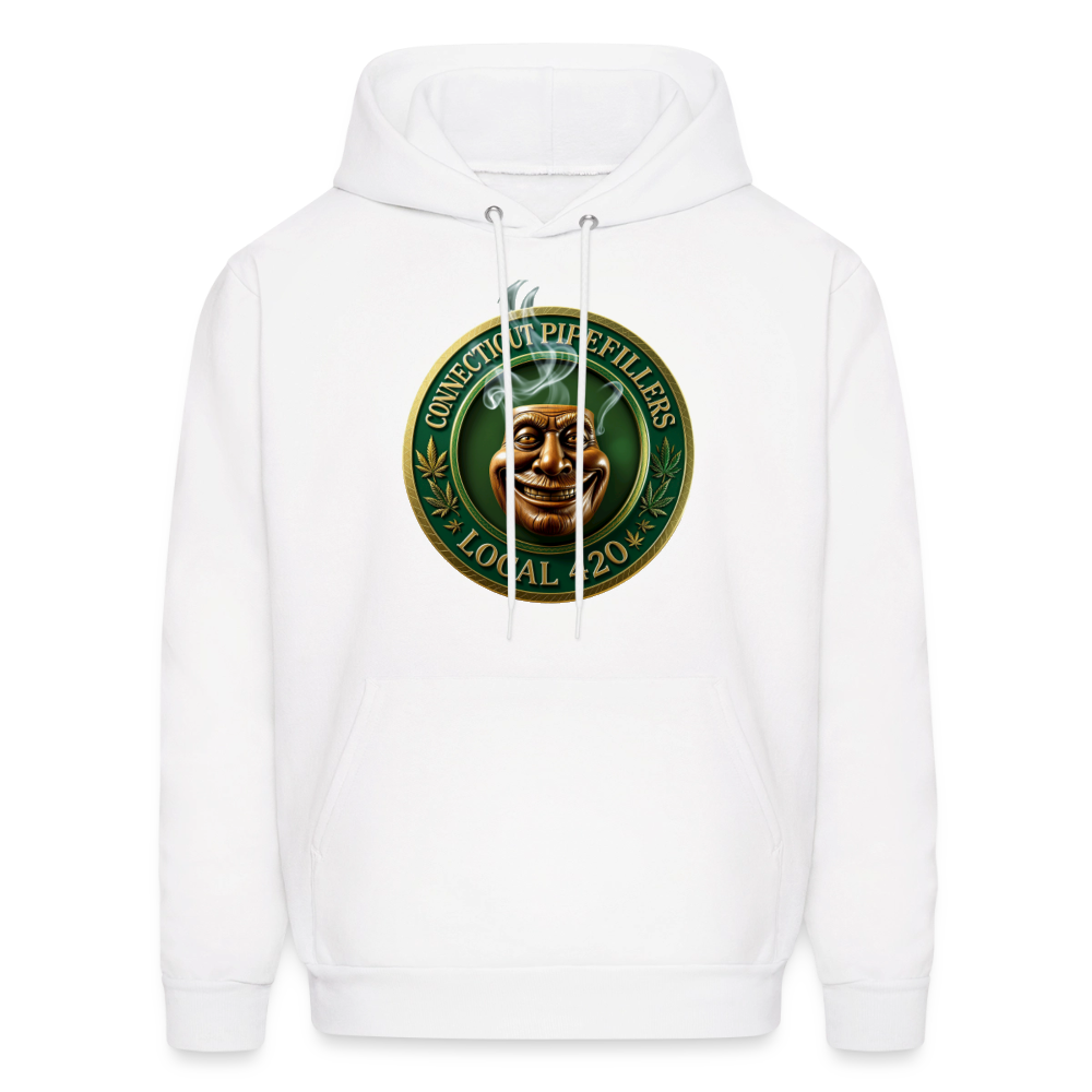 CONNECTICUT PIPEFILLERS LOCAL 420 F/B DESIGN Men's  Hoodie - white