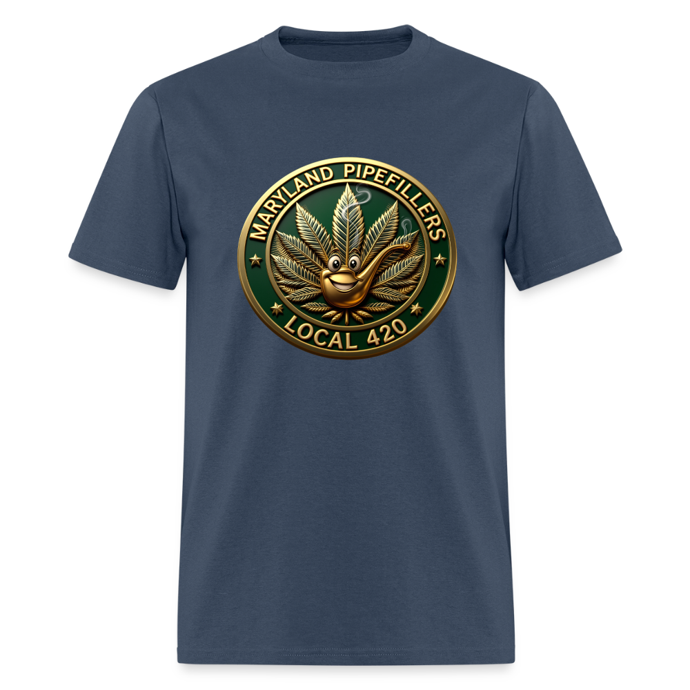 MARYLAND PIPEFILLERS LOCAL 420 Men's T-Shirt -  blue dusk