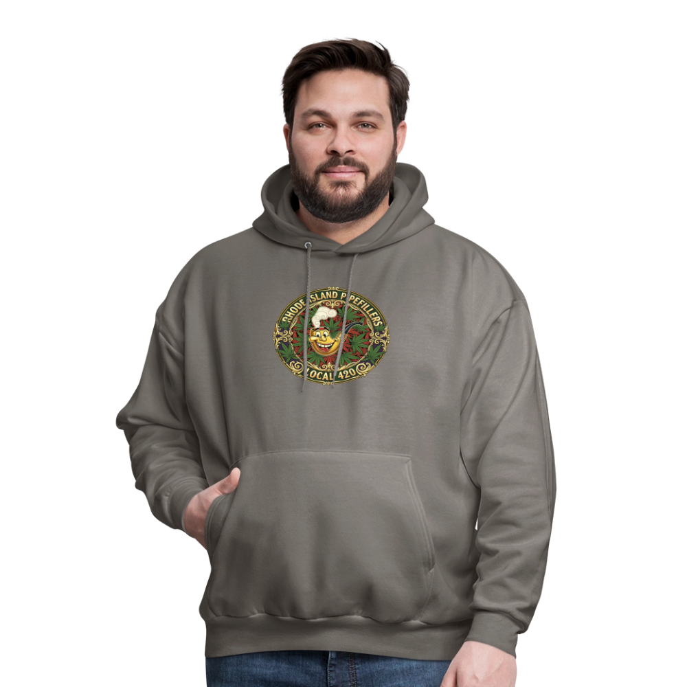 TEXAS PIPEFILLERS LOCAL 420 F/B DESIGN Men's Hoodie - asphalt gray