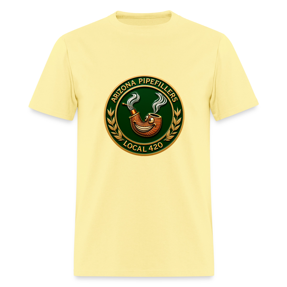 ARIZONIA PIPEFILLERS LOCAL 420 Men's T-Shirt - cornsilk