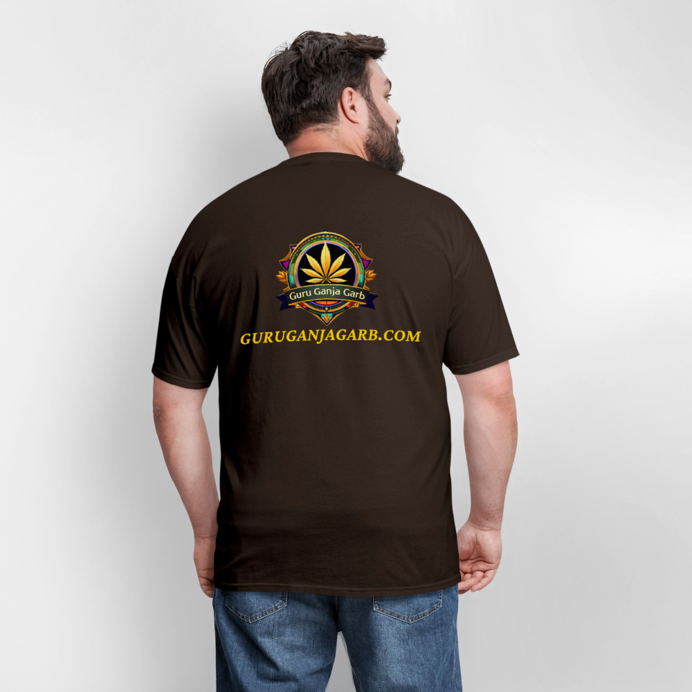 GURU GANJA GARB LOGO W SITE Men's T-Shirt - brown