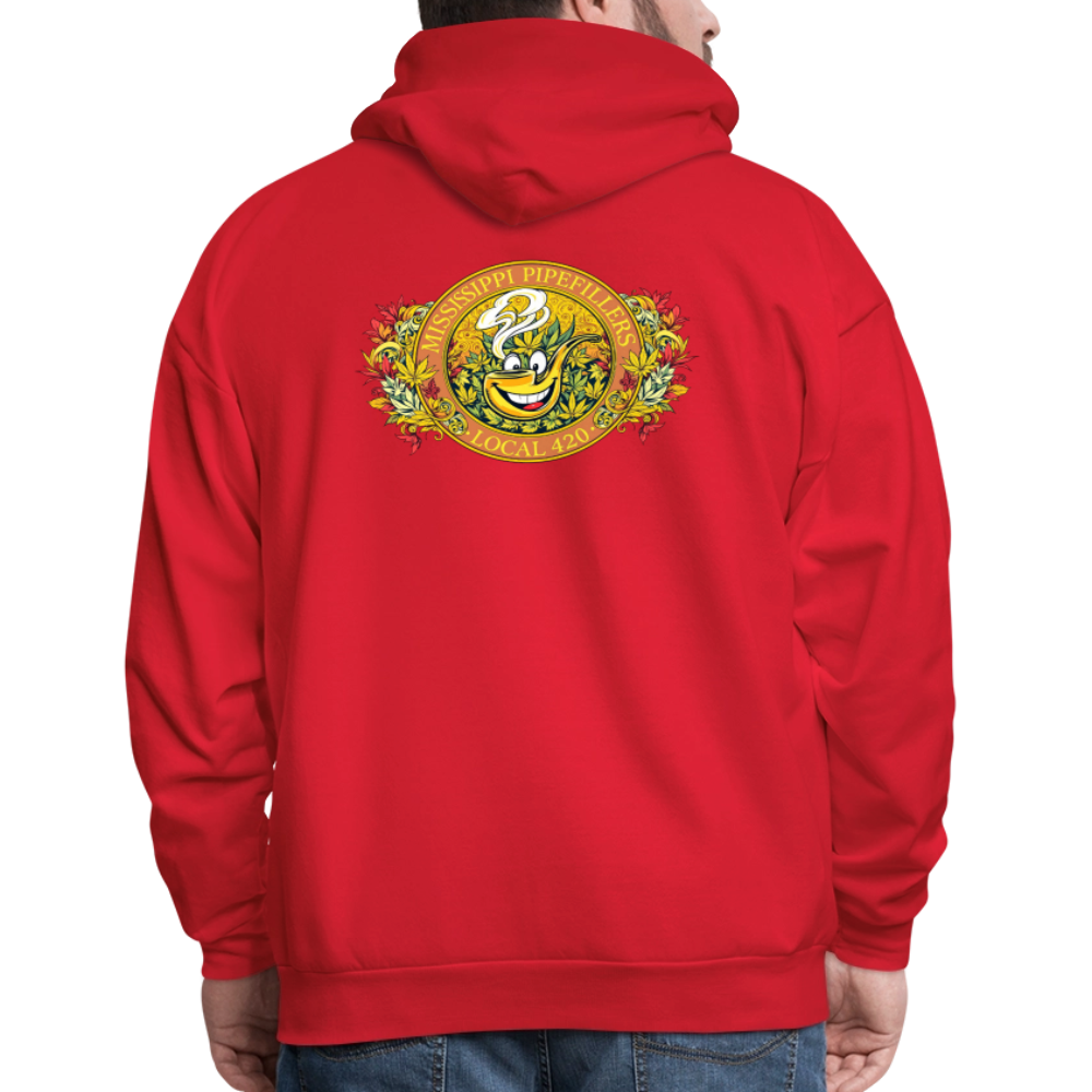 MISSISSIPPI PIPEFILLERS LOCAL 420 F/B DESIGNS Men's Hoodie - red