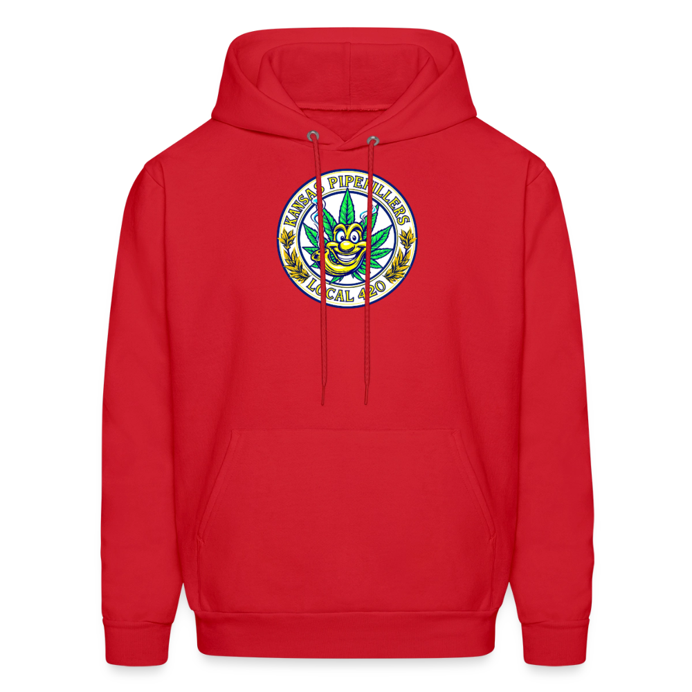 KANSAS PIPEFILLERS LOCAL 420 F/B DESIGNS  Men's Hoodie - red