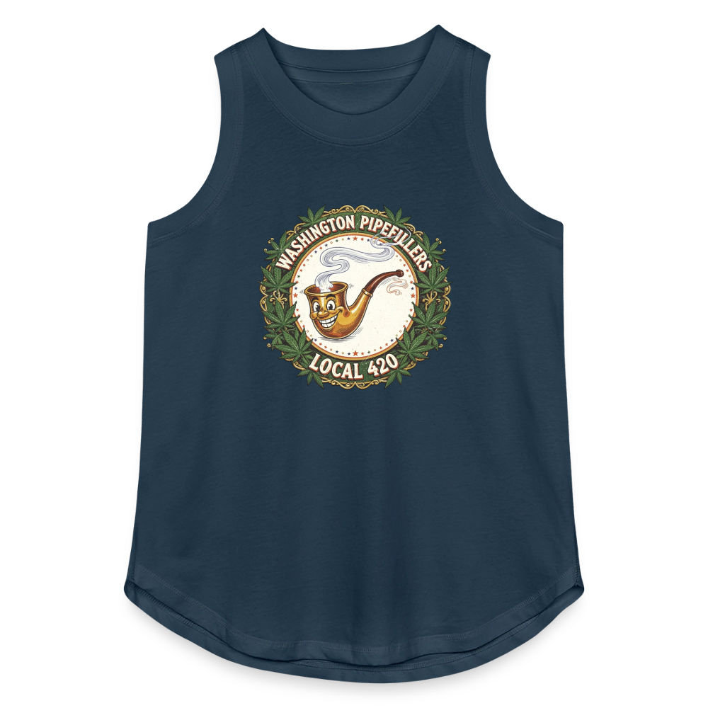 WASHINGTON PIPEFILLERS LOCAL 420 Women's Relaxed Tank Top - denim