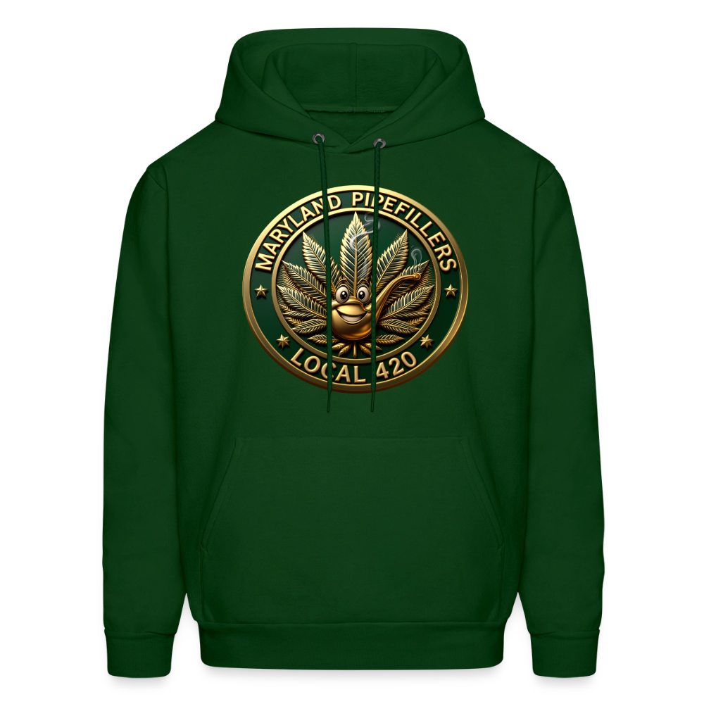 MARYLAND PIPEFILLERS LOCAL 420 Men's Hoodie - forest green
