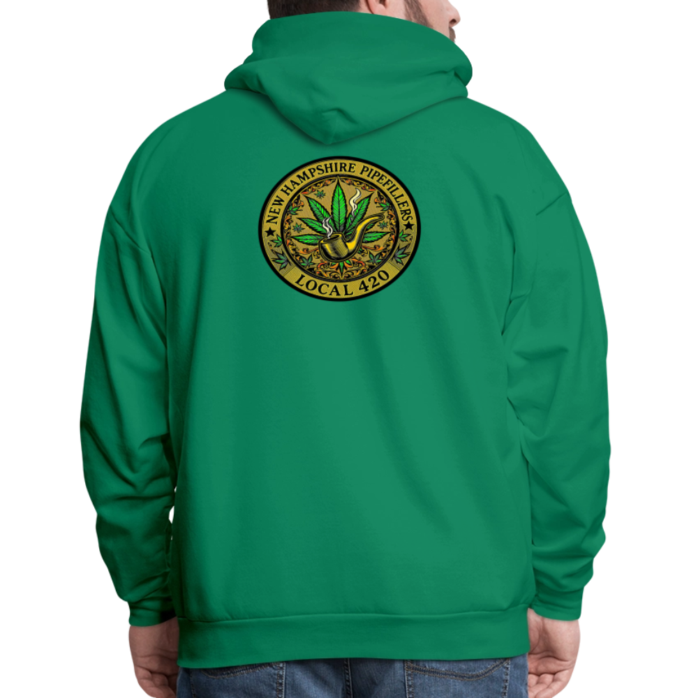 NEW HAMSHIRE PIPEFILLERS LOCAL 420 Men's Hoodie - kelly green