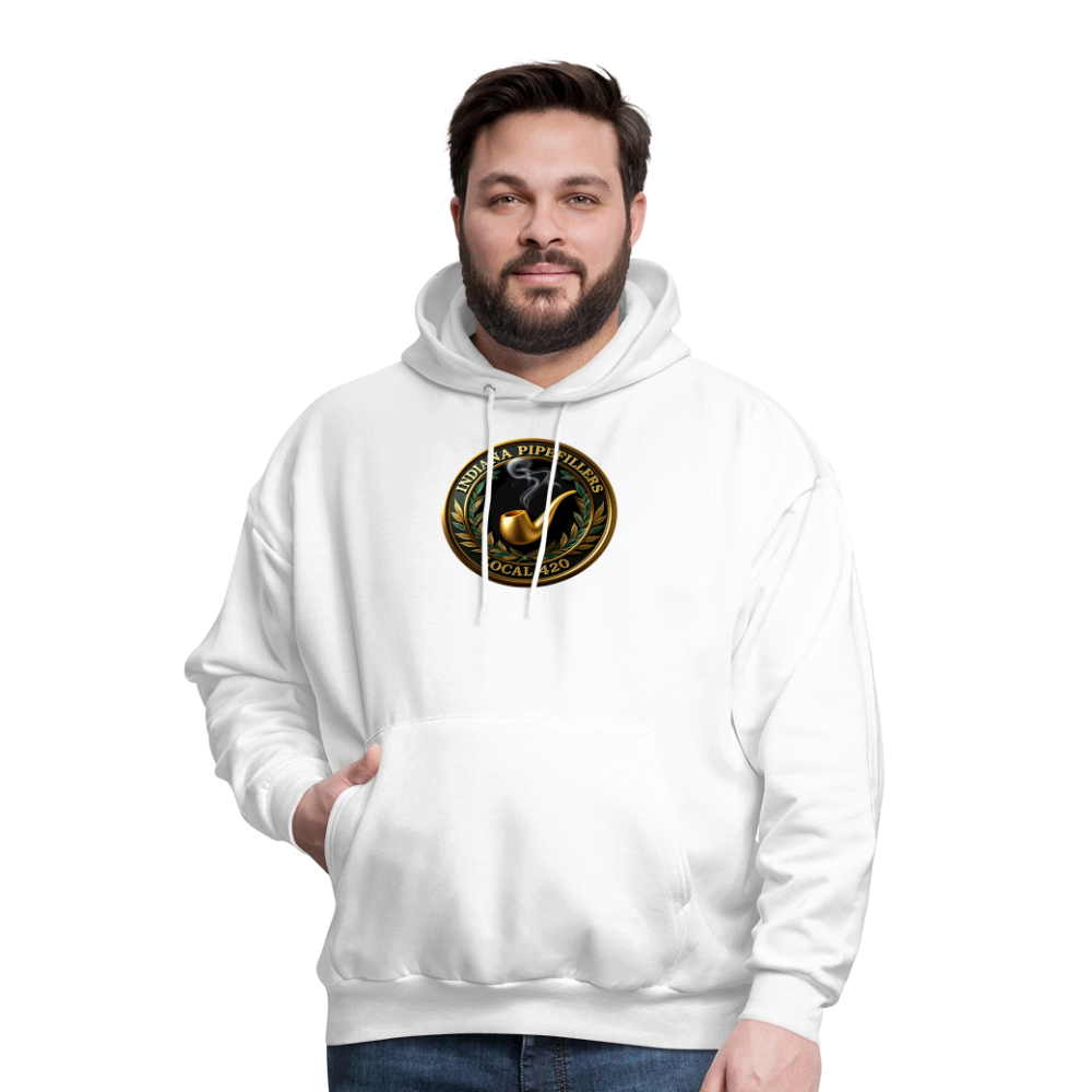 INDIANA PIPEFILLERS LOCAL 420 F/B DESIGN Men's Hoodie - white