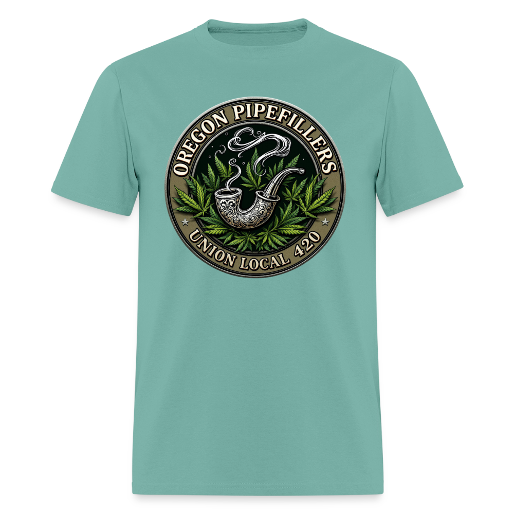 OREGON PIPEFILLERS LOCAL 420 Men's T-Shirt - aquatic