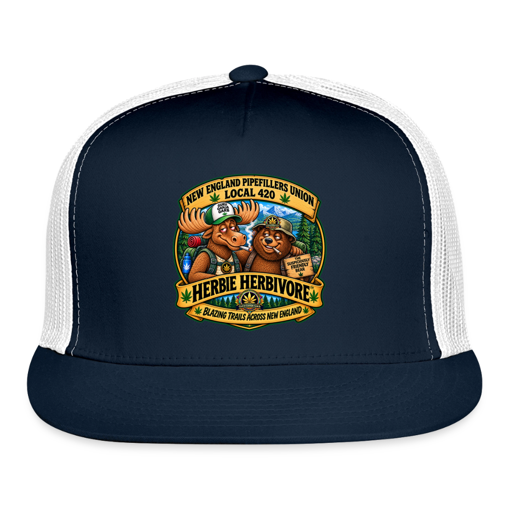 Trucker Hat - navy/white