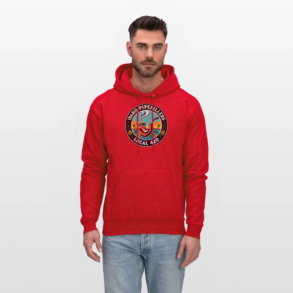 IDAHO PIPEFILLERS LOCAL 420 F/B DESIGN Men's Hoodie - red