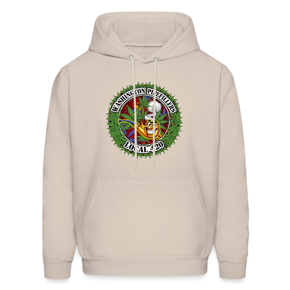 WASHINGTON PIPEFILLERS LOCAL 420 F/B DESIGN Men's Hoodie - Sand